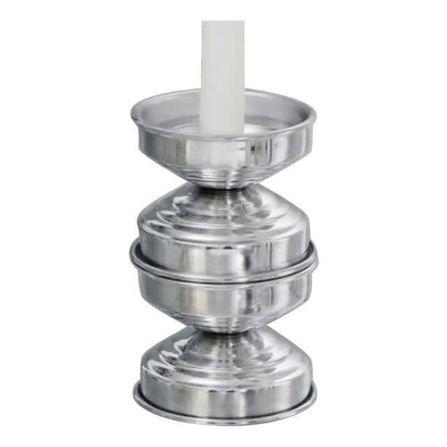 RL 05 Maxi Candleholder in Polished Aluminum by Caspal For Sale
