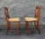 Brown Early American Tiger Wood and Cane Seat Chairs, Set of 4 For Sale - Image 8 of 12