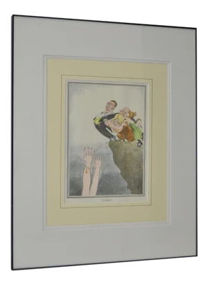 "The Bachelor" by HM Bateman Framed Print