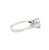 Mid-Century Modern Mid Century Platinum Approximately 1 Carat Pearshape Classic Engagement Ring, Size 5.25 For Sale - Image 3 of 4