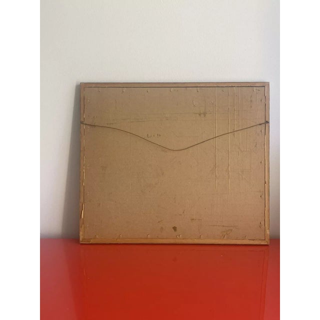 1950 Parisian Arch Painting Mid Century Watercolor Gouache Signed, Framed For Sale In West Palm - Image 6 of 6