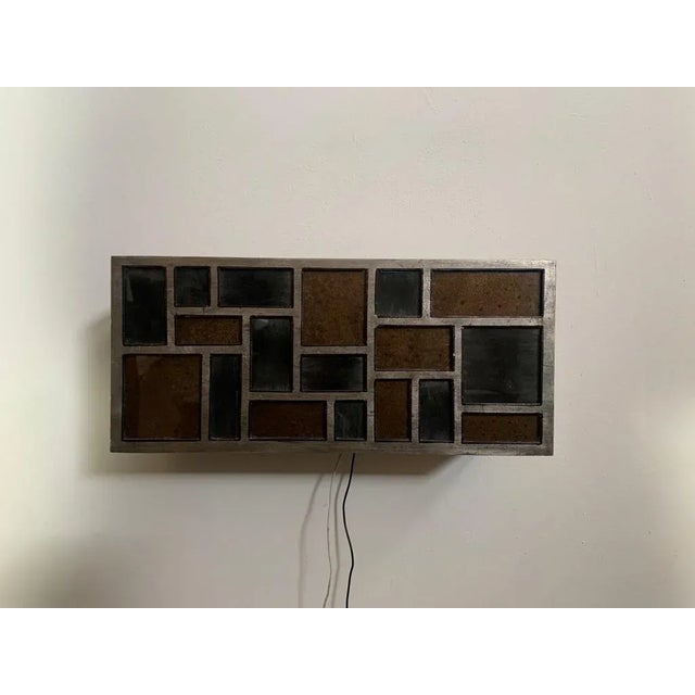 Metal and Back Glass Applique, 1970s For Sale - Image 12 of 12