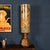 A striking and highly decorative table lamp produced by Accolay, France, circa 1970. Exemplifying the experimental spirit...