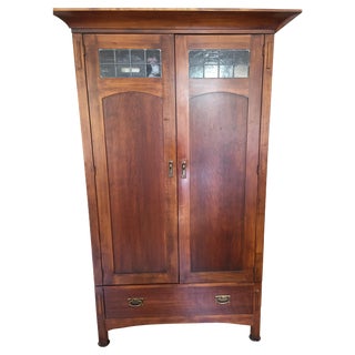Solid Wood Cherry Romwood Shaker Armoire For Sale