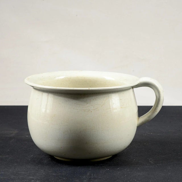 White Ceramic Vase by S. C. Richard, 1920s For Sale - Image 9 of 9
