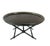 Antique Paper Mache Tray Table with Faux Bamboo Base. Table features a removable oval tray, hand-finished in deep black...