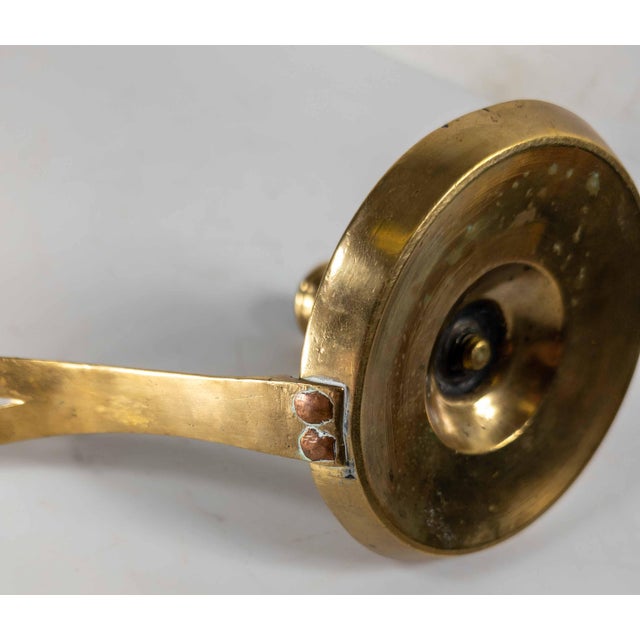 18th Century French or Flemish Brass Frying Pan Skillet Chamber Candlestick For Sale - Image 13 of 14