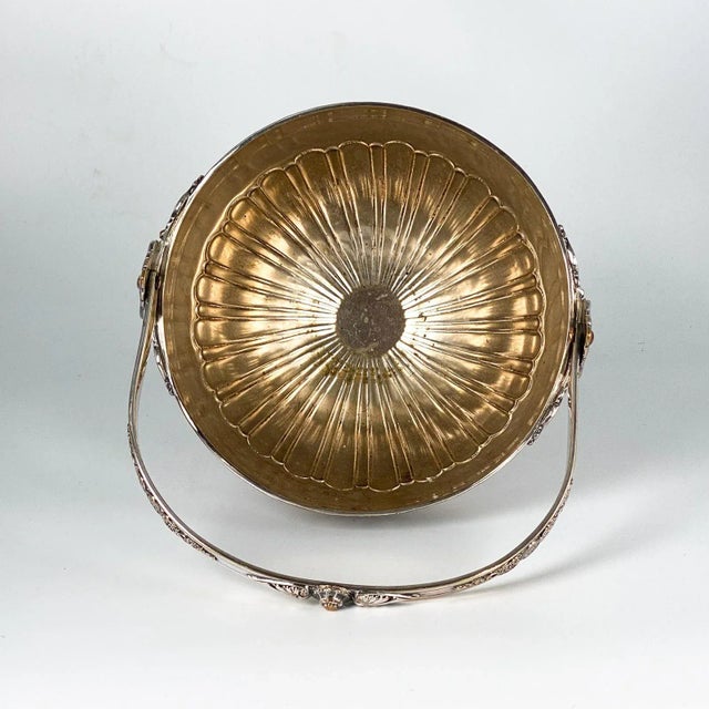 Silver on Copper Basket, England Circa Late 19th Century For Sale In San Francisco - Image 6 of 7