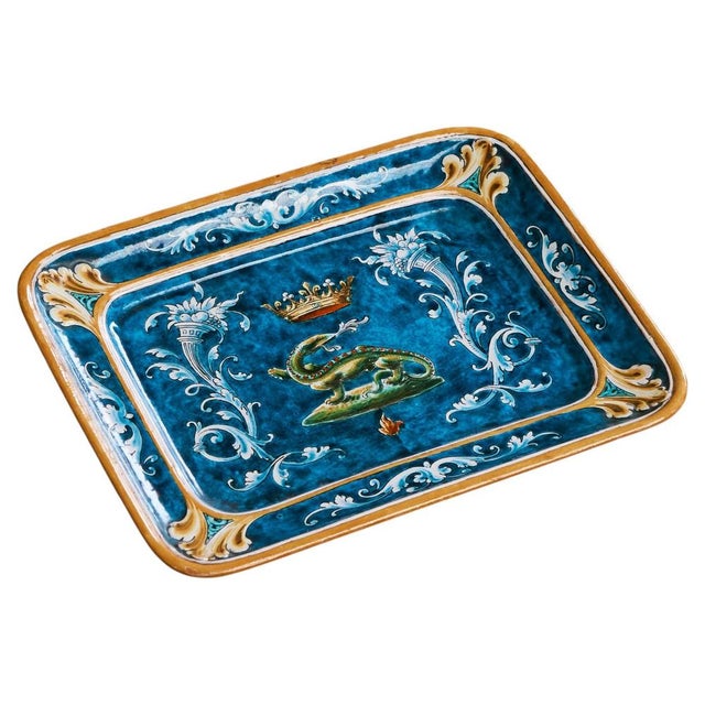 Renaissance Style Ulysse à Blois Dish in Earthenware, France, 19th Century For Sale - Image 12 of 12