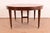 Baker Furniture Style Federal Inlaid Mahogany Extension Dining Table With Six Leaves, Newly Refinished For Sale - Image 15 of 16