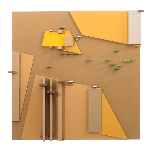 David Barr - Structuralist Relief No. 151, 1978 Signed Postmodern Wall Sculpture For Sale