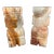 Mid-Century Boho Carved Onyx Stone Bookends For Sale