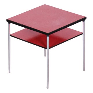 Bauhaus Square Coffee Table in Chrome-Plated Steel, 1940s For Sale