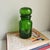 Vintage Emerald Green Belgium Apothecary Jar Canister Container Bubble Lid For Sale - Image 4 of 12