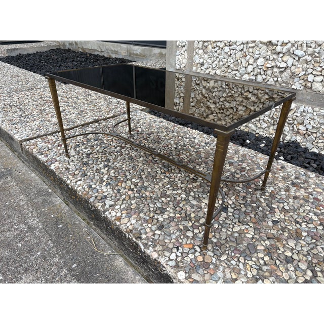 Metal 1940s French Louis XVI Style Brass Cocktail Table For Sale - Image 7 of 10