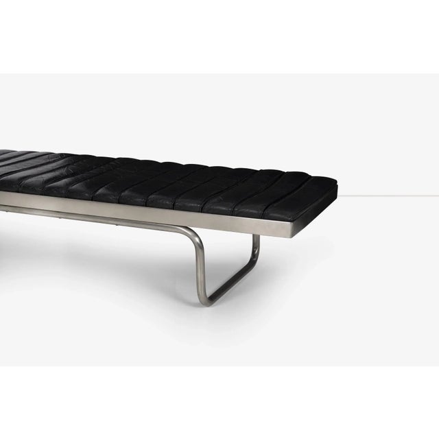 Black Architect Bertrand Goldberg Bench From Marina City Chicago 1962 For Sale - Image 8 of 11