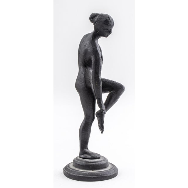 Grand Tour Style Nude Woman Cast Iron Sculpture For Sale - Image 4 of 9