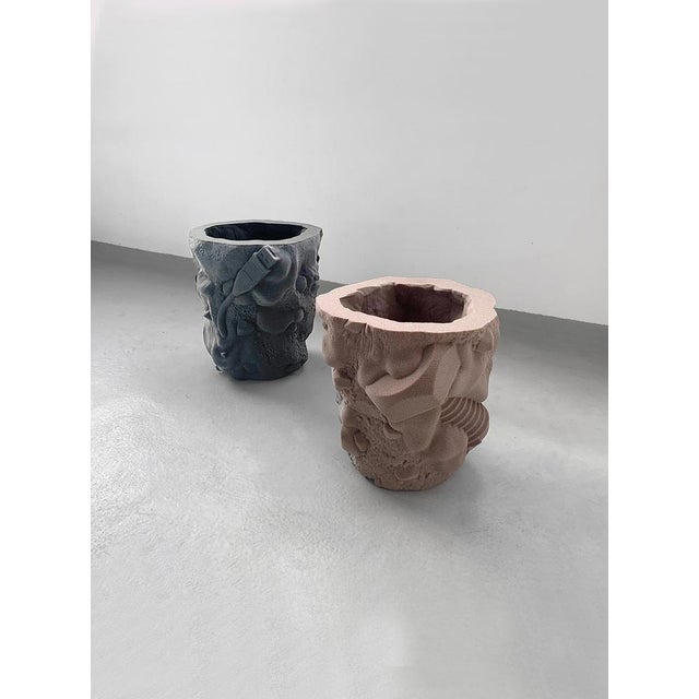 Gemstone Large Sculptural Planter in Quartz Sand by Jacob Egeberg For Sale - Image 7 of 9