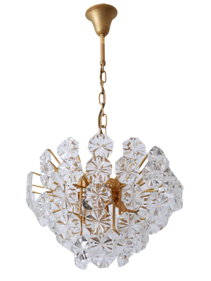 Mid-Century Modern Crystal Chandelier by Christoph Palme Germany 1970s