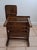 Brown 1930s Wooden School Desk Chair W/Attached Writing Arm & Book Shelf Ocean County For Sale - Image 8 of 12