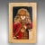 This is a vintage lion portrait. An English, oil painting on reclaimed Victorian pine, dating to the late 20th century,...