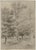 An original 1836 chalk drawing, Alexander Monro, The Entrance to the House at Albury, Surrey.A fine large chalk drawing by...