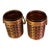 Vintage Seagram’s Scovill Barware Cups With Amber Glass Liners — Pair For Sale