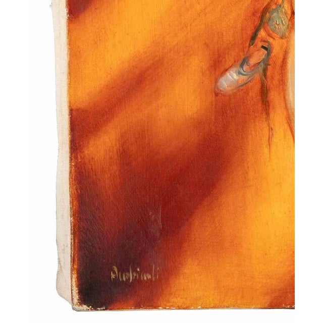 Contemporary Mimmo Andriuoli, After the Musical Rehearsals, 1990s, Oil on Canvas For Sale - Image 3 of 5