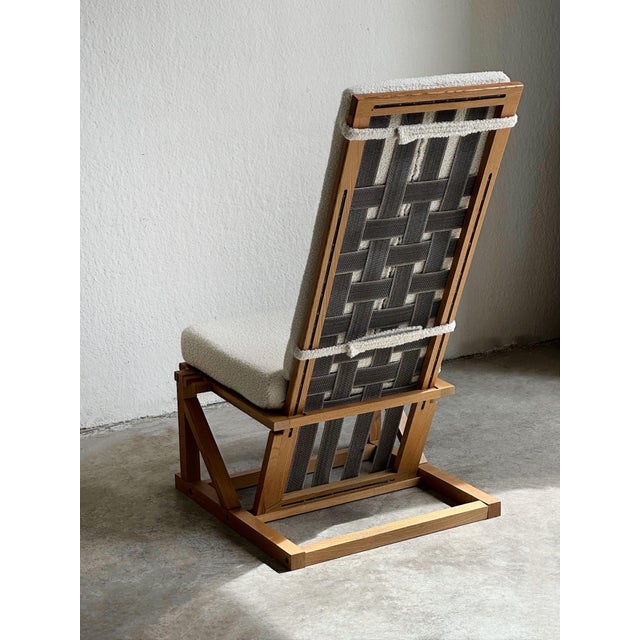 Brutalist Reclining Fabric Lounge Chair, 1960s, in Very Good conditions. Designed 1960 to 1969