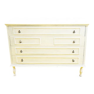 Vintage Chest of Drawers in White For Sale