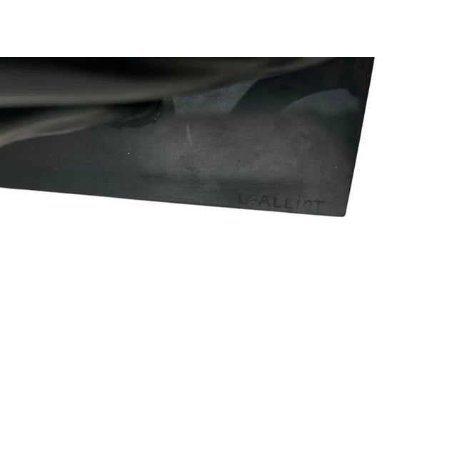 Lucien Charles E. Alliot (1877-1967) (LUC) Pair of Panthers in Bronze with Black Patina and Metal. Signed. H 25 x L 80cm H...