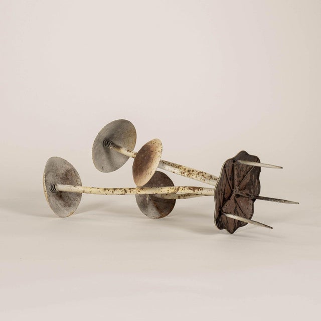 Painted French Tole Mushroom Decoration For Sale - Image 4 of 11