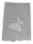 Gray Ballerina Dancing Girl Applique Hand Towel For Sale