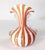 Mid-Century Italian Murano Orange and White Latticino Glass Miniature Vase For Sale - Image 4 of 8