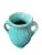Vintage Mid-Century Turquoise Aqua Blue Floral Vase Shawnee Pottery For Sale - Image 4 of 10