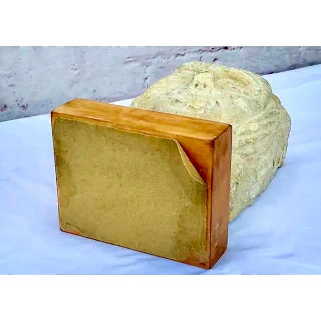 Medieval Limestone Figural Corbel With Grotesque Face For Sale In Tampa - Image 6 of 7