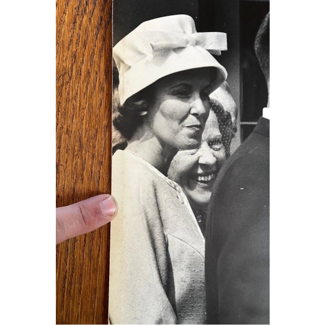 Modern 1960s John F Kennedy with Alan Shepard & John Glenn Black & White Photo For Sale - Image 3 of 12