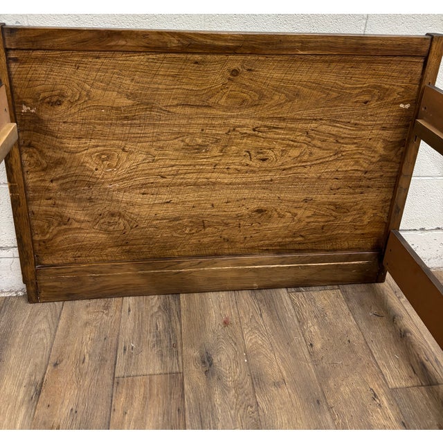 Vintage Twin Size Campaign Style Firehouse Fire Department Style Bed For Sale - Image 12 of 12