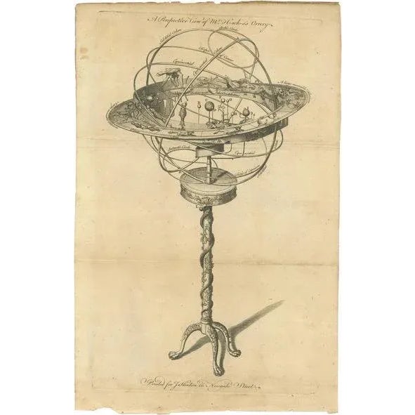 Hinton, Orrery, 1750, Print For Sale - Image 5 of 5
