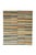 A vibrant, handwoven kilim from the Fars region – with striking, interlocking striped patterns in yellow, orange, blue,...