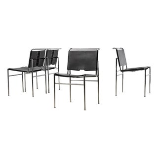 Vintage Roque Brune Dining Chairs by Eileen Gray for Classicon, 1927, Set of 4 For Sale