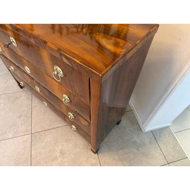 Antique Biedermeier Chest of Drawers in Walnut For Sale - Image 13 of 14