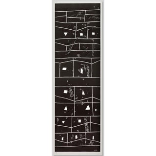 Mimmo Paladino, Huge Italian Neo Expressionist Mimmo Paladino Linoleum Block Print Atlantico, 1987 For Sale