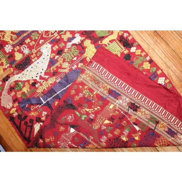 Textile Early 21st Century Pictorial Egyptian Textile - 1'10" x 7'10" For Sale - Image 7 of 18