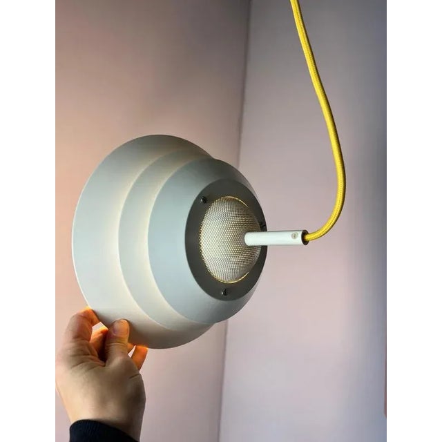 White Model 763 Hanging Lamp from Horn For Sale - Image 5 of 11