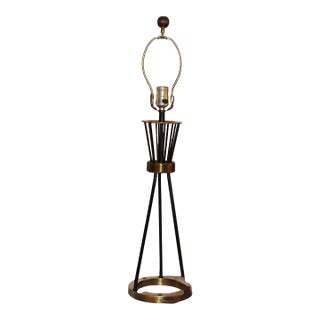 Small Mid-Century Modern Tripod Table Lamp For Sale