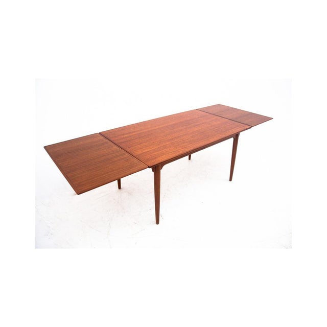 Brown Vintage Danish Teak Dining Table, 1960s For Sale - Image 8 of 10