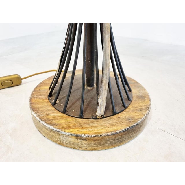 Vintage Sheaf of Wheat Table Lamp, 1960s For Sale - Image 9 of 11