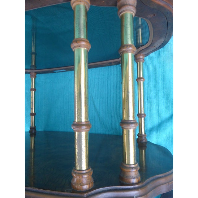Wood 1984 Drexel Heritage Rolling Burl Cocktail Table For Sale - Image 7 of 9