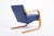 Wood Early Production Bauhaus 402 Blue Arm Chair by Alvar Aalto, Made in Finland, 1930s For Sale - Image 7 of 14